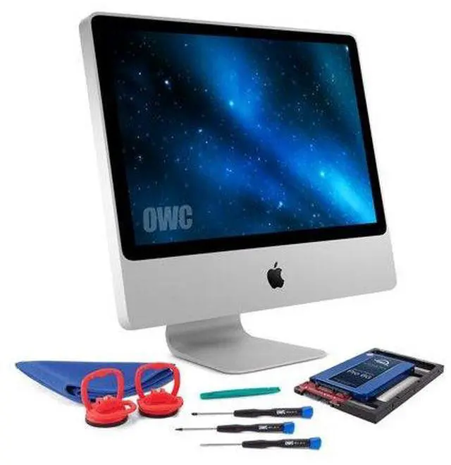 Main image of OWC 1.0TB SSD Upgrade Bundle for 2006-2009 iMacs, 1.0TB Mercury Extreme Pro 6G SSD, AdaptaDrive 2.5" to 3.5" Drive Converter Bracket, Installation Tools