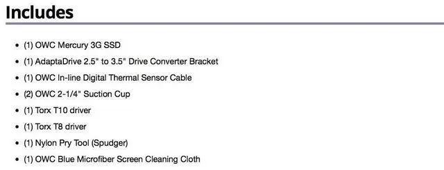 Alt view image 6 of 7 - OWC 1.0TB 3G SSD and HDD DIY Complete Bundle Upgrade Kit for Late 2009-2010 iMacs, (OWCKITIM09HE1TB)