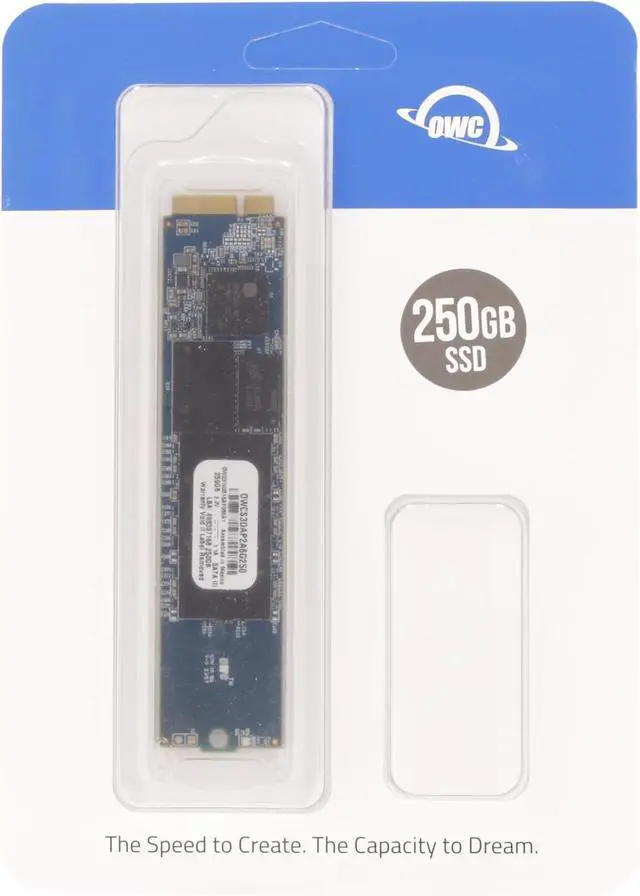 Alt view image 11 of 12 - OWC 250GB Aura Pro 6Gb/s SSD For MacBook Air 2012. High Performance Internal Flash Storage Featuring Lower Power Consumption and Improved Reliability. Model OWCS3DAP2A6G250