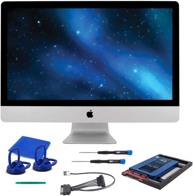 Alt view image 3 of 9 - owc 1tb ssd upgrade bundle for 2011 imacs, owc mercury electra 1.0tb 6g ssd, adaptadrive 2.5" to 3.5" drive converter bracket, in-line digital thermal sensor cable, installation tools, owckitim11he1tb