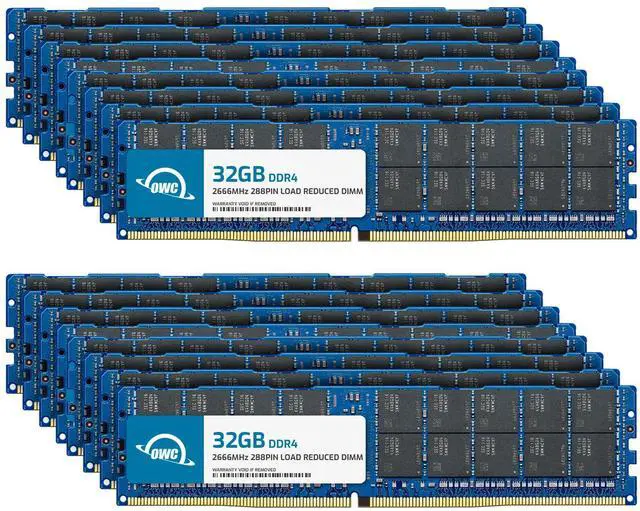 Main image of OWC 512GB (16x32GB) DDR4 2666 PC4-21300 CL19 2Rx4 288-pin 1.2V ECC Registered RDIMM Memory RAM Module Upgrade Compatible with Synology ActiveProtect DP7200 DP7400