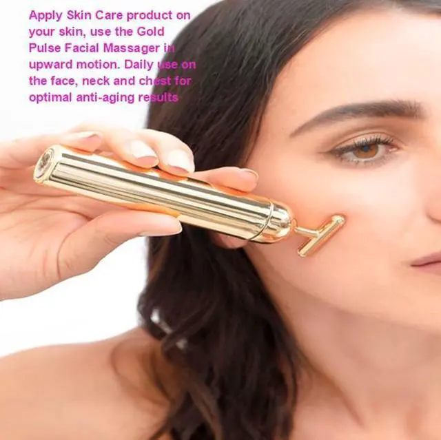 Alt view image 2 of 7 - Prospera Corporation SL008 Gold Pulse Facial massager
