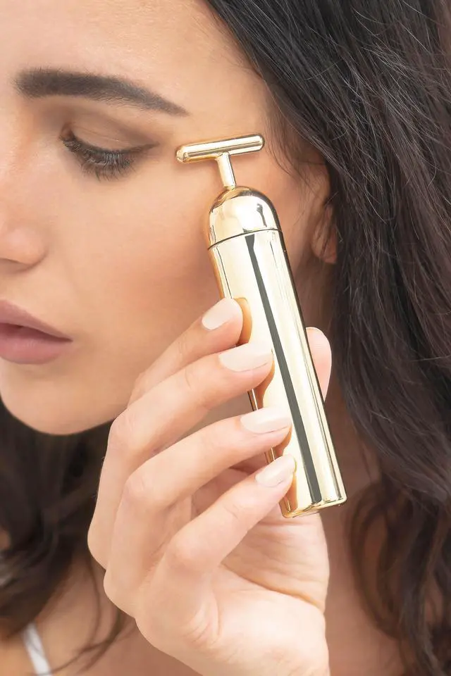 Alt view image 3 of 7 - Prospera Corporation SL008 Gold Pulse Facial massager