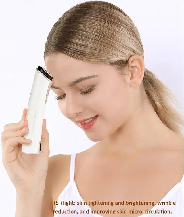 Alt view image 6 of 7 - Prospera Corporation PL037 EMS Red Blue Light 4 Probes Beauty Massage Device