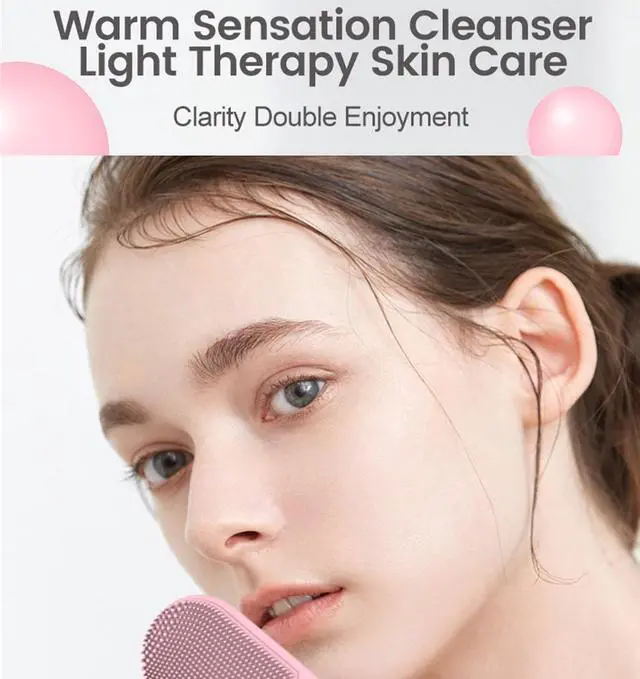 Alt view image 7 of 7 - Prospera DL009 Hot Compress red blue light cleansing massager