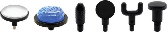 Alt view image 3 of 4 - Prospera Corporation ML017 Brookstone Hot and Cold Percussion Massager, 6 Heads, Cordless