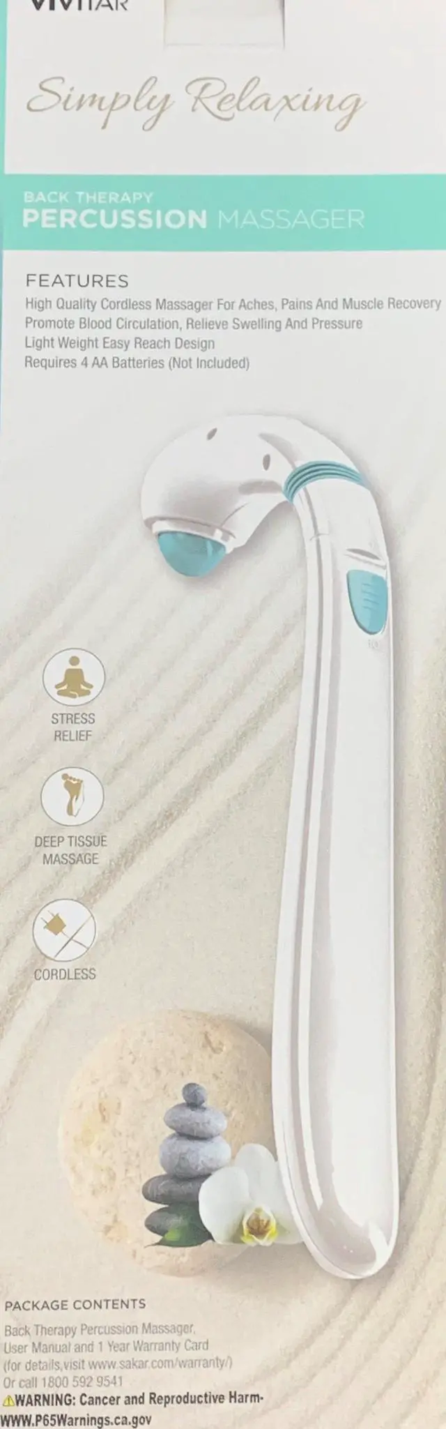 Alt view image 3 of 4 - Prospera Corporation ML015 Vivitar Back Therapy Percussion Massagers
