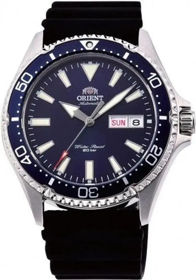 Main image of Orient Men's Automatic Watch, Resin Strap, Blue, 20 Bar