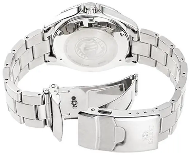 Alt view image 4 of 11 - Orient Men's Automatic Mechanical Watch with Steel Strap, 20 Bar Waterproof Men's Watch, Fashion Casual Sporty Luminous Men's Watch, Green