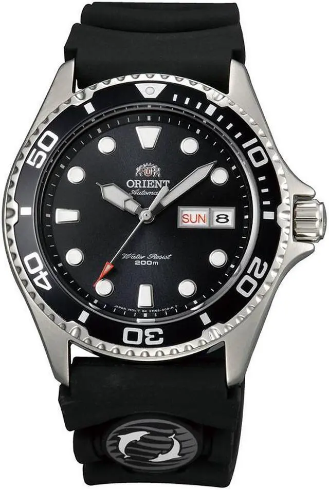 Main image of Orient Automatic Watch for Men, 20Bar Waterproof Men's Watch, Resin Strap Watch, Fashion Casual Sporty Luminous Men's Watch, Black