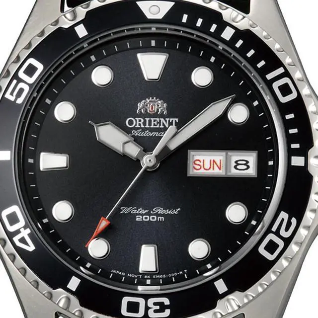 Alt view image 3 of 8 - Orient Automatic Watch for Men, 20Bar Waterproof Men's Watch, Resin Strap Watch, Fashion Casual Sporty Luminous Men's Watch, Black