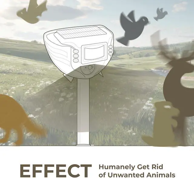 Alt view image 5 of 7 - DigiMax Ultrasonic Animal & Pest Repeller with 3 Poles