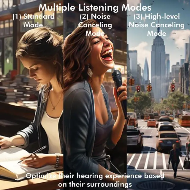 Alt view image 4 of 6 - Mimitakara Bluetooth Active MEMS goodHearing A1 OTC Hearing Aid