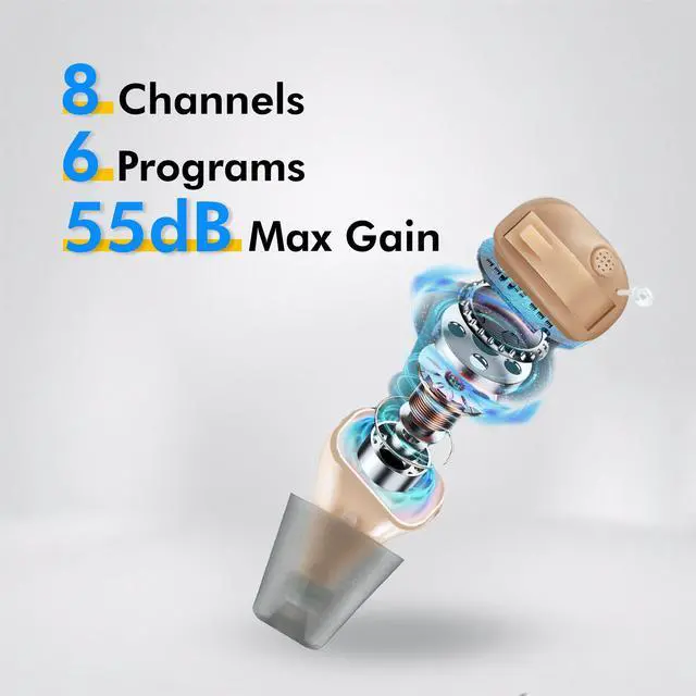 Alt view image 6 of 7 - Mimitakara Cloud ITC myHearing I1 OTC Hearing Aid (Left ear)