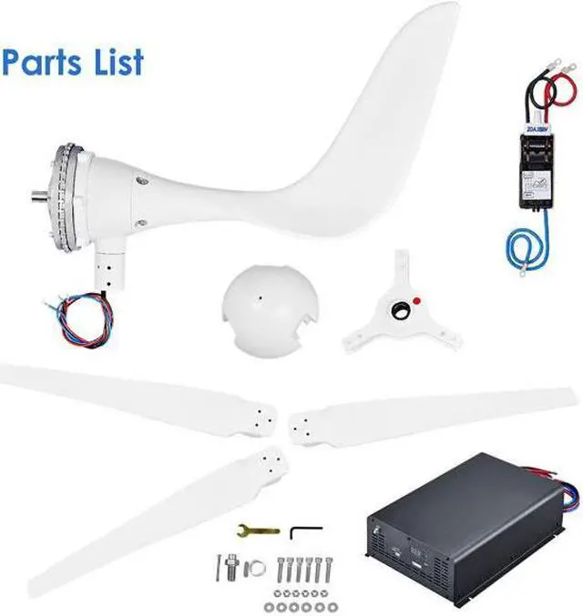 Alt view image 5 of 7 - Automaxx 1500W 24V Bluetooth Wind Turbine