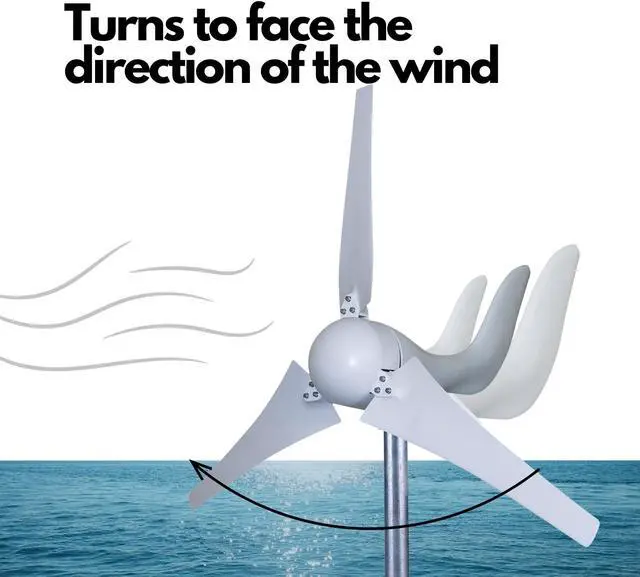 Alt view image 3 of 7 - Automaxx 400W 12V Marine/Home Bluetooth Wind Turbine
