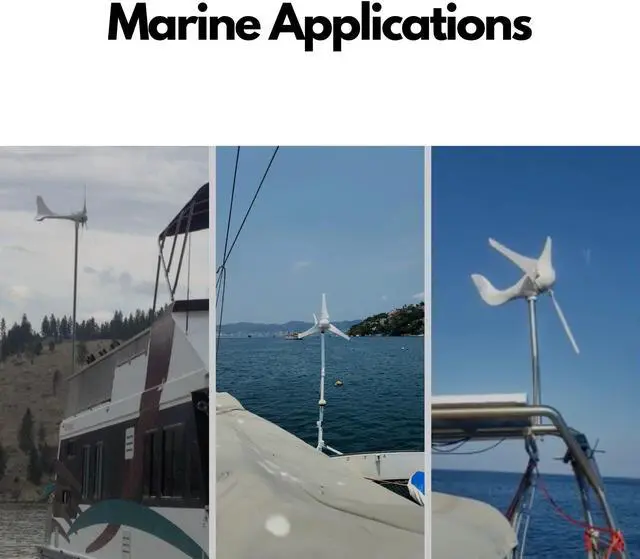 Alt view image 6 of 7 - Automaxx 400W 12V Marine/Home Bluetooth Wind Turbine