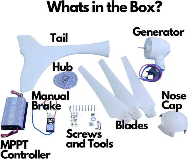 Alt view image 7 of 7 - Automaxx 400W 12V Marine/Home Bluetooth Wind Turbine
