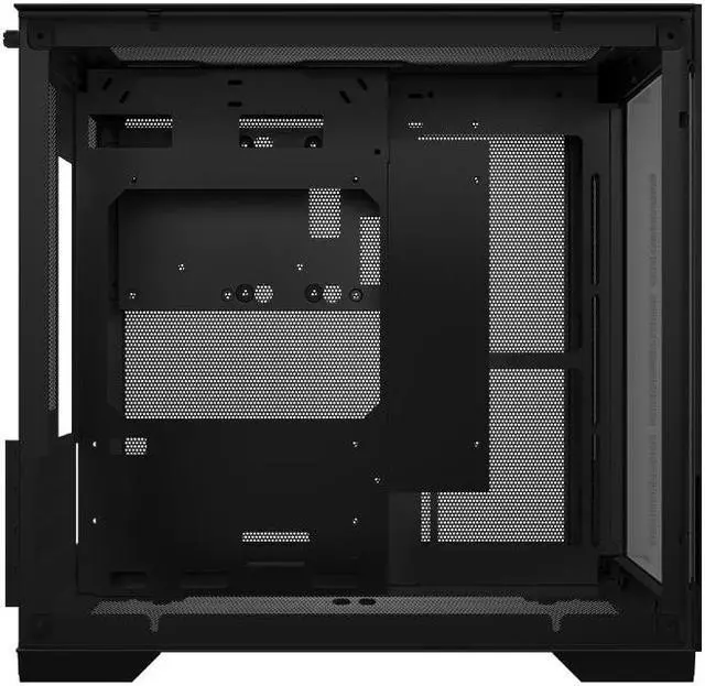 Alt view image 2 of 6 - WJCOOLMAN Sea View Room Mini Gaming Case(without Light Strip and Bottom Dust Net) Black 2Side Transparent Glass Gaming Computer Case Suppor Fan Positions 240 AIO Support M-ATX/ITX