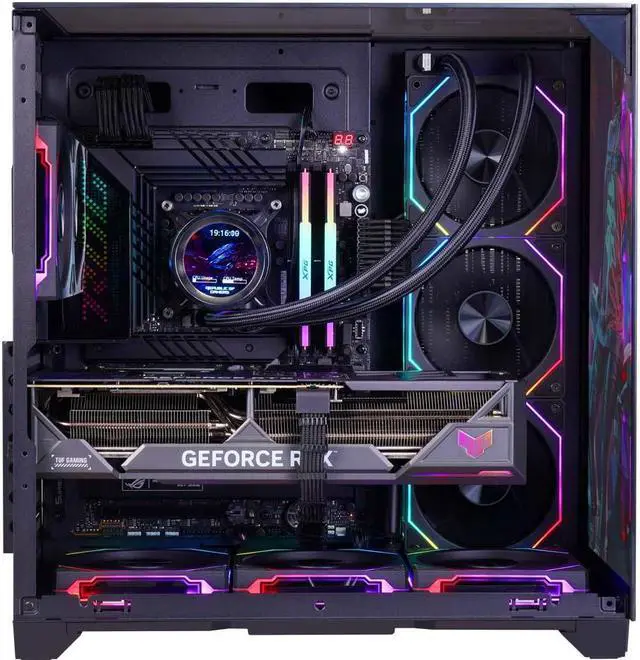 Alt view image 4 of 7 - WJCOOLMAN Tian Ji S3 Black Panoramic Version 2Side Transparent Glass Gaming Computer Case Support 7 Fan Positions 360 AIO Support ATX/M-ATX/ITX High-Airflow Design