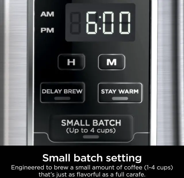 Alt view image 4 of 6 - 12-Cup Programmable Coffee Brewer, 2 Brew Styles, Adjustable Warm Plate, 60oz Water Reservoir, Delay Brew - Black/Stainless Steel