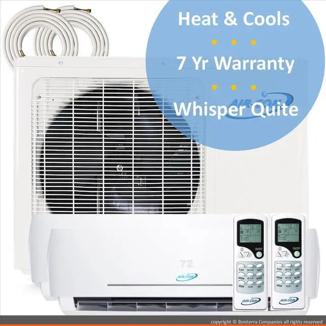 Main image of Air-Con Mini Split Air Conditioner Heat Pump Multi 2 Zone 9000 9000 BTU 21 Seer