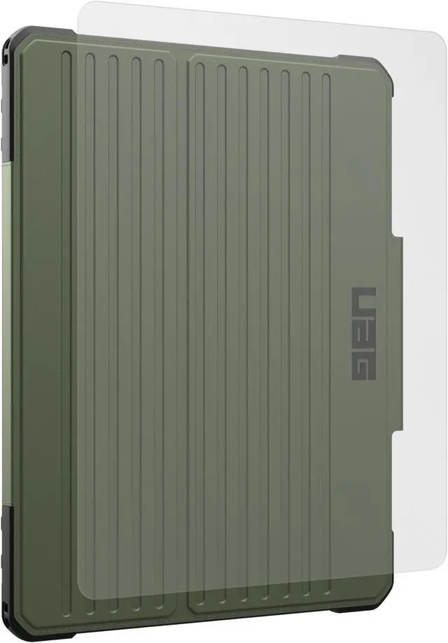 Main image of UAG Urban Armor Gear Designed for iPad Air 13" 1st Gen 2024 Case Metropolis SE Olive Bundle with Tempered Glass Shield Screen Protector