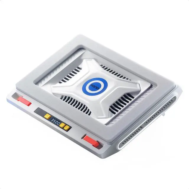 Main image of llano V10 Laptop Cooling Pad with Powerful Turbofan, Gaming Laptop Cooler with Adjustable Variable Speed, ButtonControl,LCD Screen, Seal Foam for Rapid Cooling Laptop13-17.3in (White)