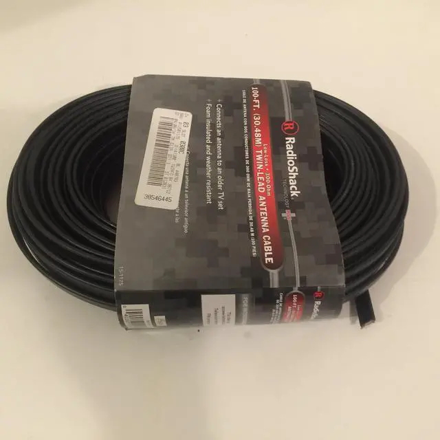 Alt view image 2 of 5 - Radio Shack 100-Ft. 300-Ohm Flat Twin-Lead Cable