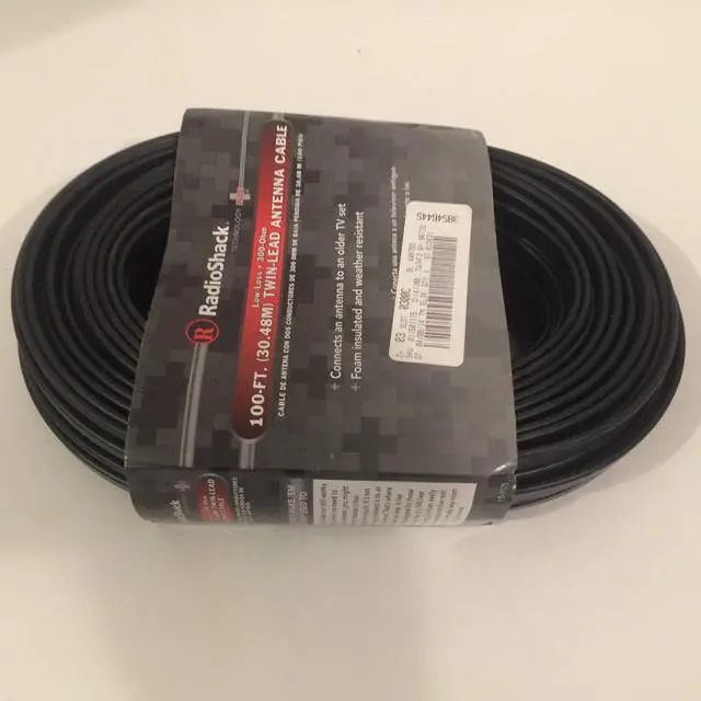 Alt view image 4 of 5 - Radio Shack 100-Ft. 300-Ohm Flat Twin-Lead Cable