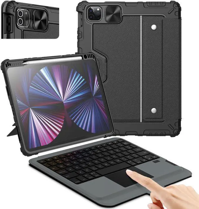 Main image of Nillkin iPad Air 5th/4th Generation Case wth Keyboard, Detachable Keyboard Case for iPad Pro 11(1st/2nd/3rd/4th Gen), Magic Trackpad, Multiple Angles Stand, Black