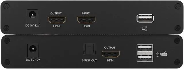 Alt view image 2 of 5 - BZBGEAR 4K UHD HDMI and KVM Extender with Zero Latency up to 230ft Support HDR and ARC - BG-EXHKVM-70C