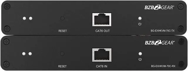 Alt view image 3 of 5 - BZBGEAR 4K UHD HDMI and KVM Extender with Zero Latency up to 230ft Support HDR and ARC - BG-EXHKVM-70C