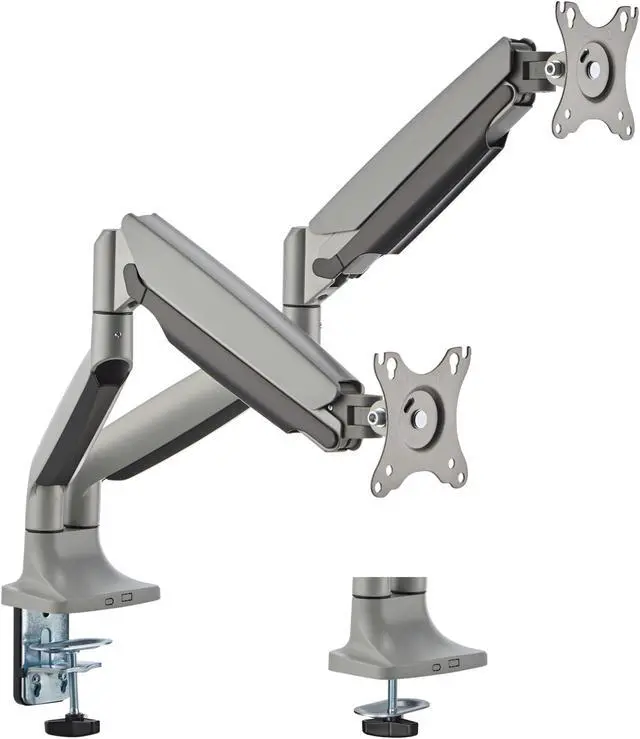 Main image of THRONMAX MS60 Monitor Mount, Computer Monitor Stand Holder, 13 to 32 Inch Gas Monitor Arm, Adjustable Stand, Vesa Mount with Clamp and Grommet Base