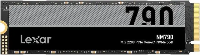 Main image of Lexar 4TB NM790 SSD PCIe Gen4 NVMe M.2 2280 Internal Solid State Drive, Up to 7400/6500 MB/s Read/Write, Compatible with PS5, for Gamers and Creators, Black (LNM790X004T-RNNNU)