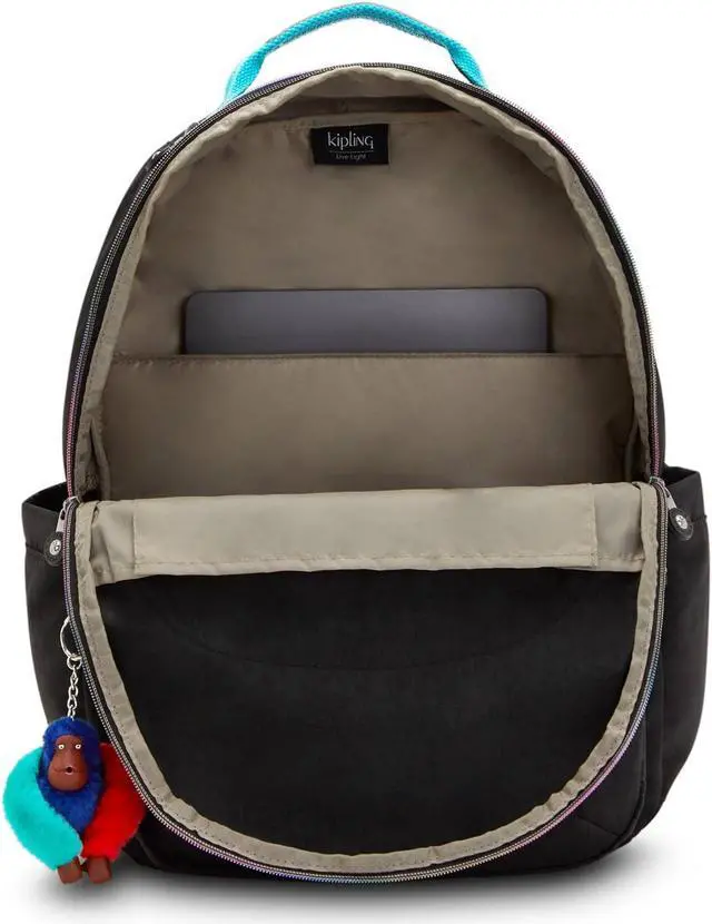 Alt view image 3 of 5 - Kipling Women's Seoul 15" Laptop Backpack, Durable, Roomy with Padded Shoulder Straps, Built-In Protective Sleeve