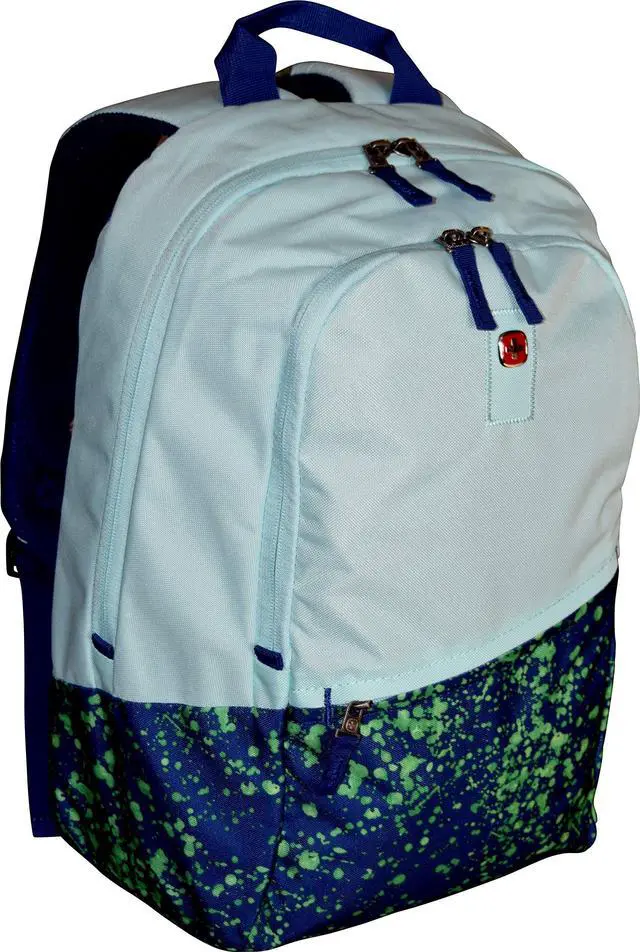 Alt view image 2 of 4 - Wenger Criso Backpack With 16" Laptop Pocket, Pale Aqua/Green