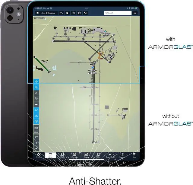 Alt view image 4 of 5 - MYGOFLIGHT ArmorGlas Tempered Glass Screen Protector For iPad Pro 11 M4 2024 - Anti-Glare Anti-Reflection Anti-Shatter Scratch & Fingerprint Resistant Bubble-Free Easy Install (ACC-1590, iPad Pro 11")