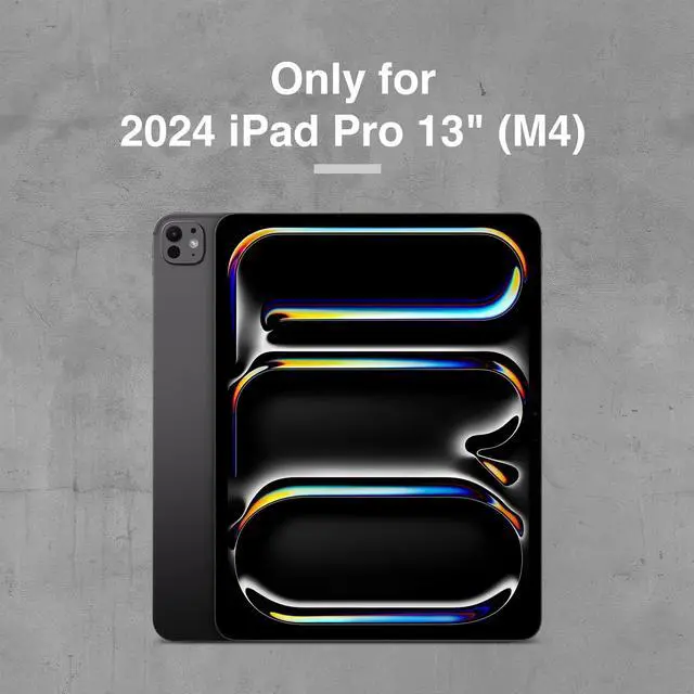 Alt view image 2 of 5 - SWITCHEASY CoverBuddy Lite for 2024 iPad Pro 13" - iPad Pro Case Compatible with Magic Keyboard for iPad Pro (M4), with Apple Pencil Pro Pencil Holder - Black