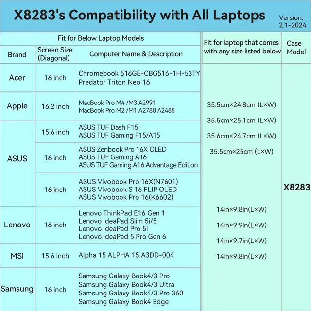 Alt view image 2 of 5 - Smatree Hard EVA Protective Sleeve Case Compatible for 16.2 inch MacBook Pro M4 2024/M3 Pro/M3 Max/M2 Pro/M2 Max 2023/A2991/A2780,16.2 inch Apple MacBook Pro M1 Pro/M1 Max 2021/A2485 Sleeve (X8283)
