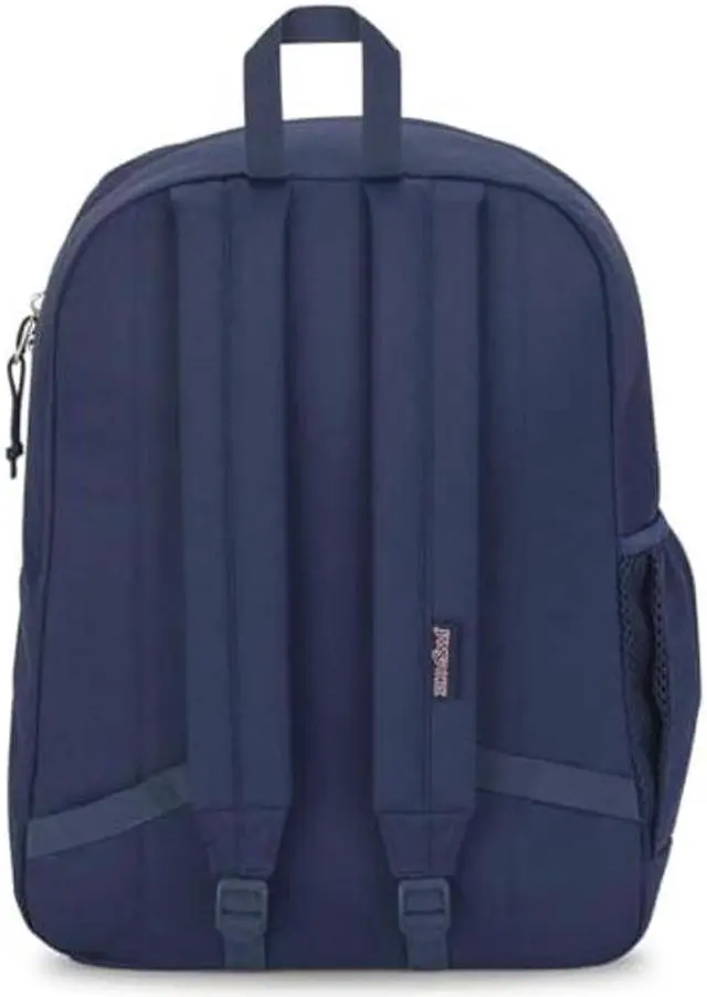 Alt view image 2 of 5 - JanSport Cross Town Plus Backpack - Large Main Compartment, Side Water Bottle Pocket, 15-Inch Padded Laptop Sleeve - Navy