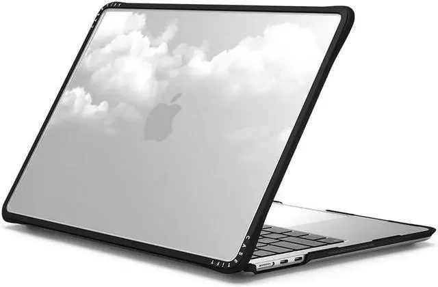 Alt view image 2 of 3 - CASETiFY Impact MacBook Air 13.6" (M2-M4) Case [Cushioned Impact Corners/Scratch-Resistant/Anti-Slip Grip] - Clouds - Clear Black