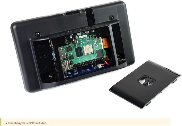 Alt view image 3 of 5 - Waveshare 7 Inch DSI LCD Screen with Case for Raspberry Pi 4B, 800x480 Capacitive Touch Screen Monitor Support Raspbian/Ubuntu/Kali/Win 10 IoT