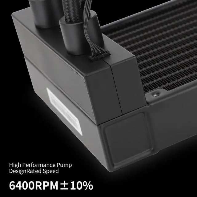 Alt view image 4 of 5 - Thermalright Aqua Elite 240 ARGB V4 CPU Aio Cooler, 240 CPU Liquid Cooling, Pump Head Speed up to 6400RPM,for AM4/AM5, Intel LGA1851/1150/1151/1200/2011/1700,High Performance Radiator