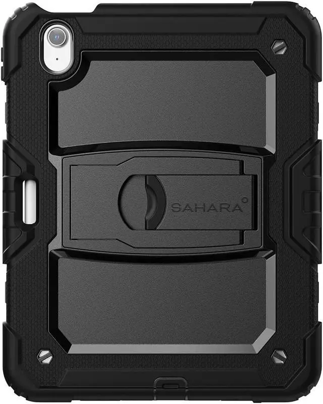 Main image of Sahara - Raider Series Heavy-Duty Case for iPad Air 13" (M2 2024/M3 2025), Scorpion Black, (TB00415)