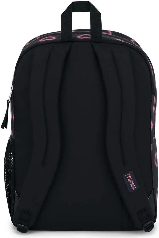 Alt view image 2 of 5 - JanSport Laptop Backpack - Computer Bag with 2 Compartments, Ergonomic Shoulder Straps, 15" Laptop Sleeve, Haul Handle - Happy Hearts Black