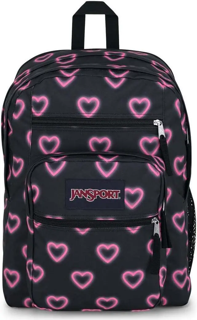Main image of JanSport Laptop Backpack - Computer Bag with 2 Compartments, Ergonomic Shoulder Straps, 15" Laptop Sleeve, Haul Handle - Happy Hearts Black