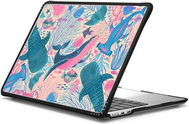 Alt view image 2 of 3 - CASETiFY Impact MacBook Air 13.6" (M2-M4) Case [Cushioned Impact Corners/Scratch-Resistant/Anti-Slip Grip] - Under The Sea - Clear Black