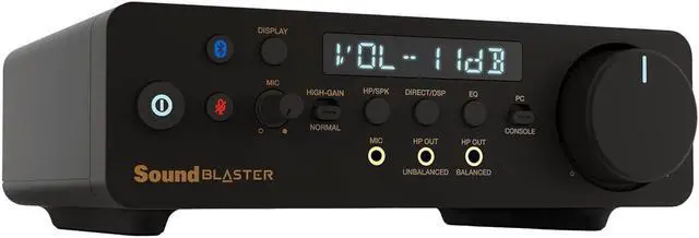 Main image of Creative Sound Blaster X5 Hi-res 32bit/384kHz External USB DAC with Fully Balanced Xamp Headphone Bi-amp, Bluetooth Receiver, RCA in/-Out, TOSLINK Optical in/-Out, Mic-in, Headset-in for Audiophiles