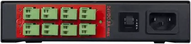 Alt view image 2 of 2 - Lowell DCP-24 DC Power Distribution, 8 Output (24VDC); Each Output Protected by PTC Fuse with Auto Reset; Power Status LEDs; Universal Input 100-240VAC, 50/60Hz